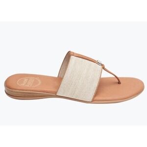 Tommy Bahama André Assous Nice Stretch-Linen Featherweights Sandals Beach Sz 9